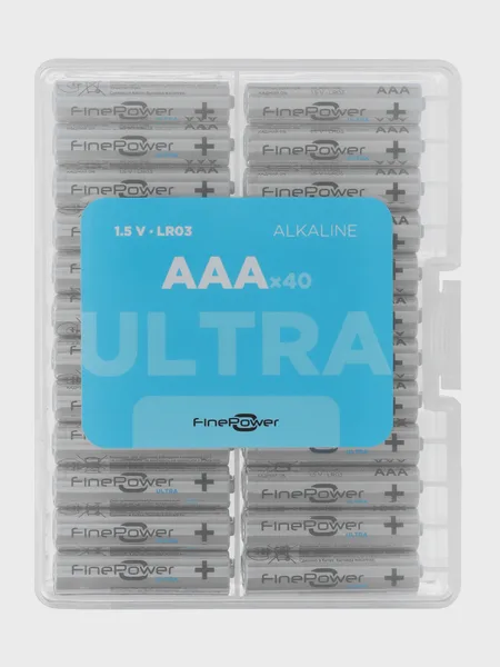Фото товара Батарейка FinePower Ultra AAA / AAA (LR03/FR03) 40 шт