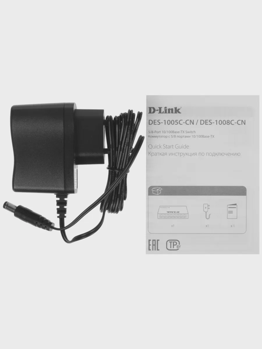Коммутатор D-Link DES-1005C-CN 5 x RJ-45х100 Мбит/сек — фото 8 из 11