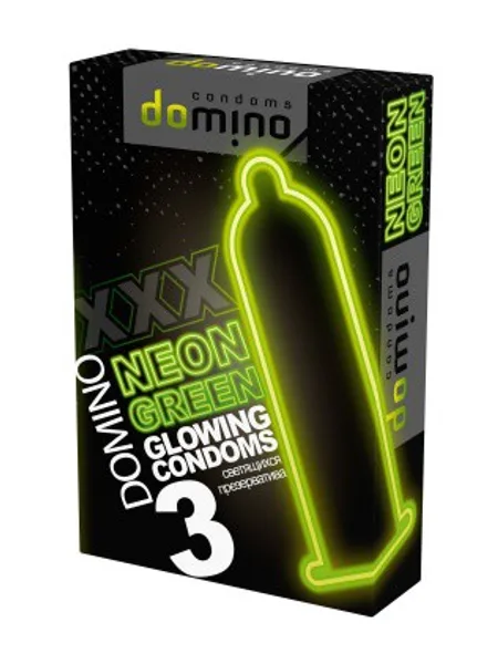 Фото товара Светящиеся Презервативы "Domino ", 3 шт