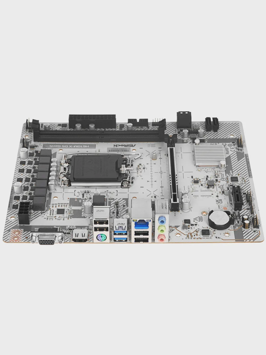 Материнская плата ASRock H610M-X D5 Gen5, LGA 1700, Micro-ATX — фото 3 из 10