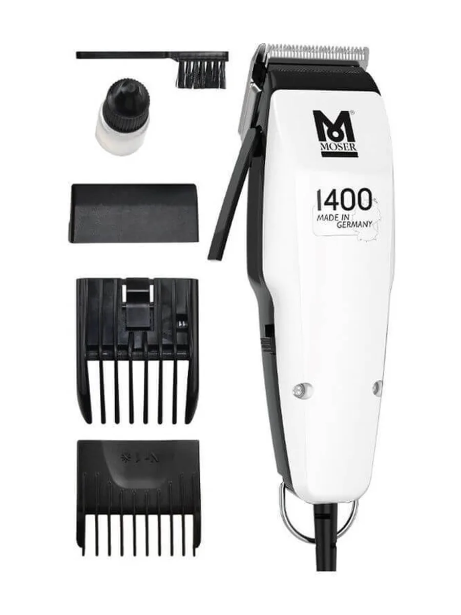 Машинка для стрижки волос Moser 1400-0458, чёрно-белая — фото 2 из 2