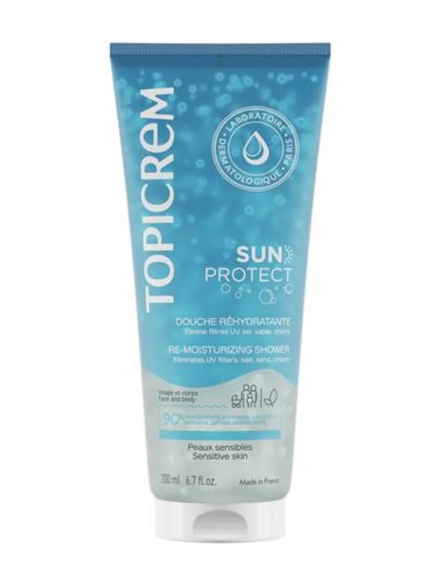 Увлажняющий гель для душа Topicrem Sun Protect 200мл — фото 2 из 2