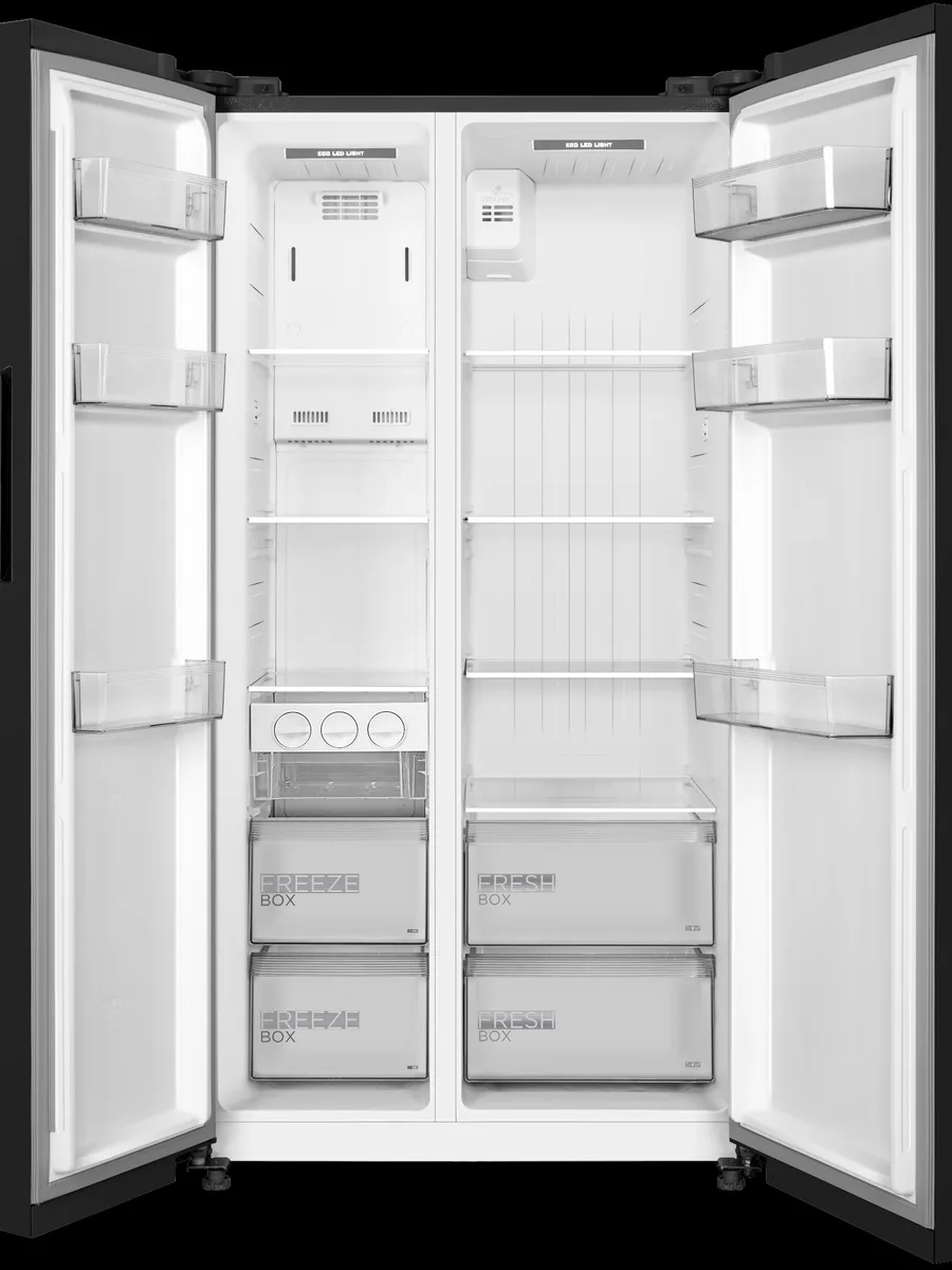 Холодильник Side by Side   Midea MDRS710FGE30 черный — фото 2 из 8
