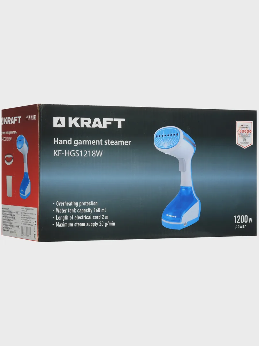 Отпариватель ручной Kraft KF-HGS1218W голубой — фото 11 из 11