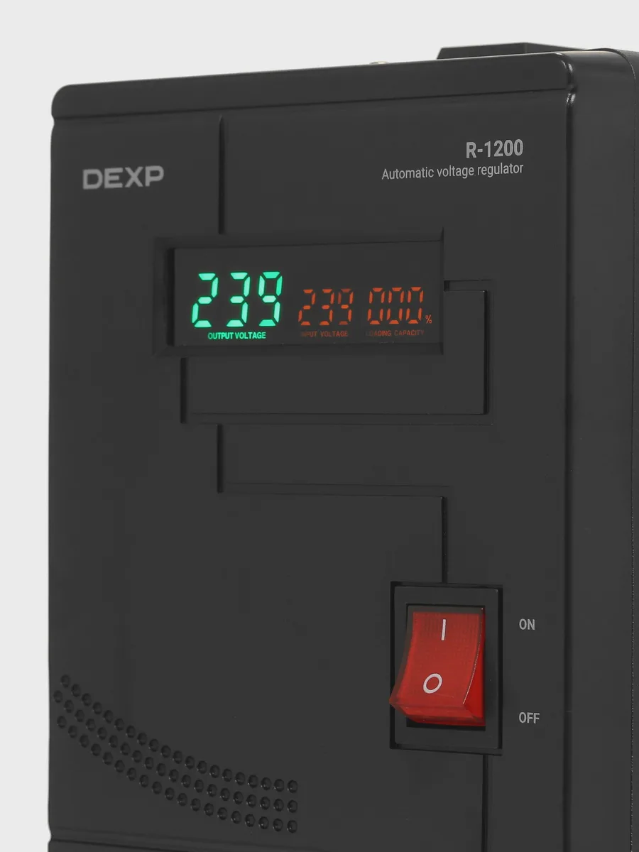 Стабилизатор напряжения DEXP R-1200, 2 кВт — фото 4 из 8