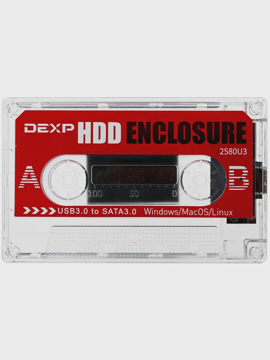 2.5" Внешний бокс DEXP 2580U3 USB 3.2 Gen 1 Type-A — фото 2 из 7