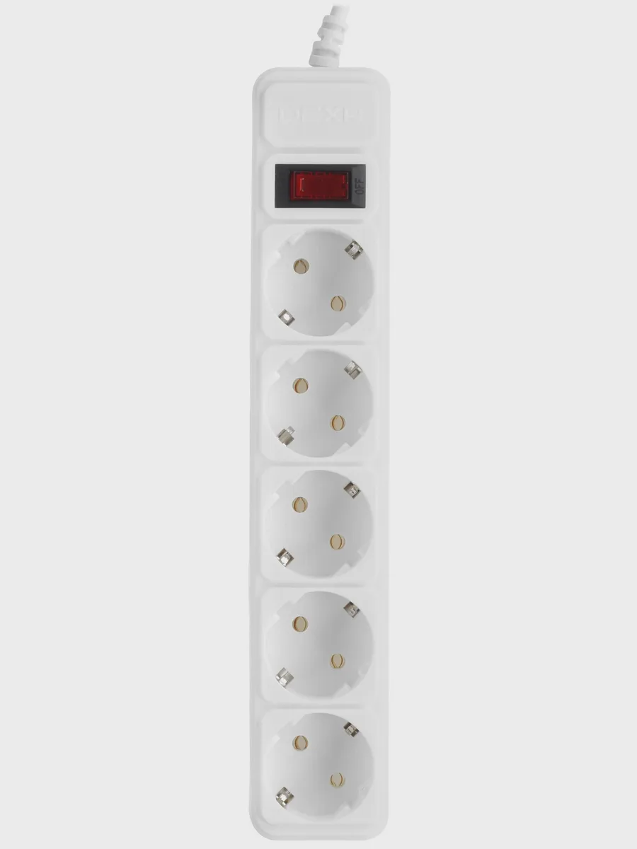 Сетевой фильтр DEXP Standard 550W, 5 м — фото 3 из 8