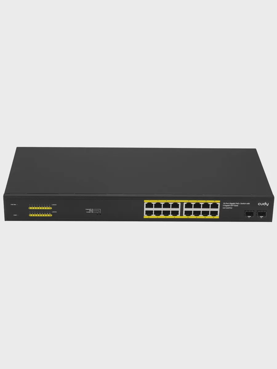 Коммутатор Cudy GS1020PS2 16 x RJ-45, 2 x SFPх1000 Мбит/сек, 100 Мбит/сек — фото 3 из 8