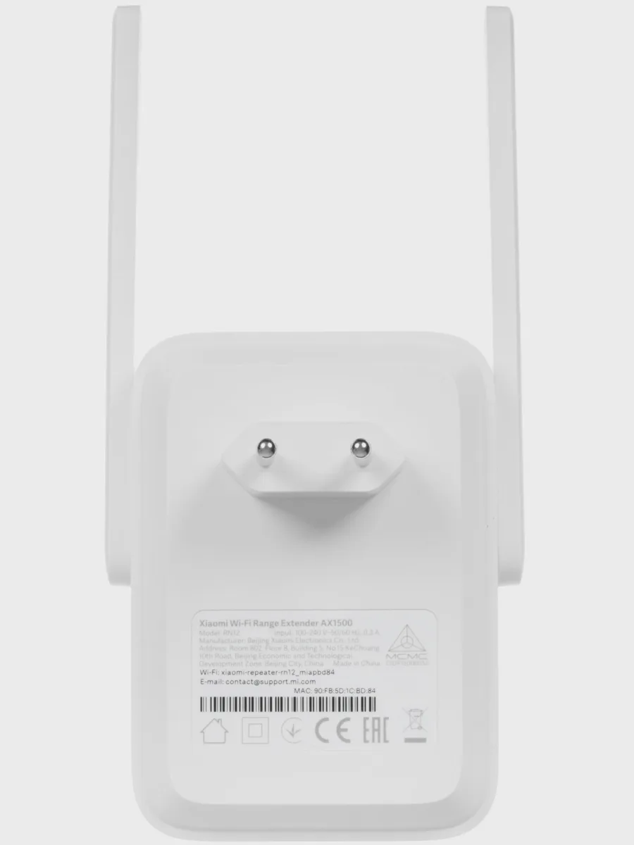 Усилитель беспроводного сигнала Xiaomi Mi WiFi Range Extender AX1500 RU — фото 4 из 10