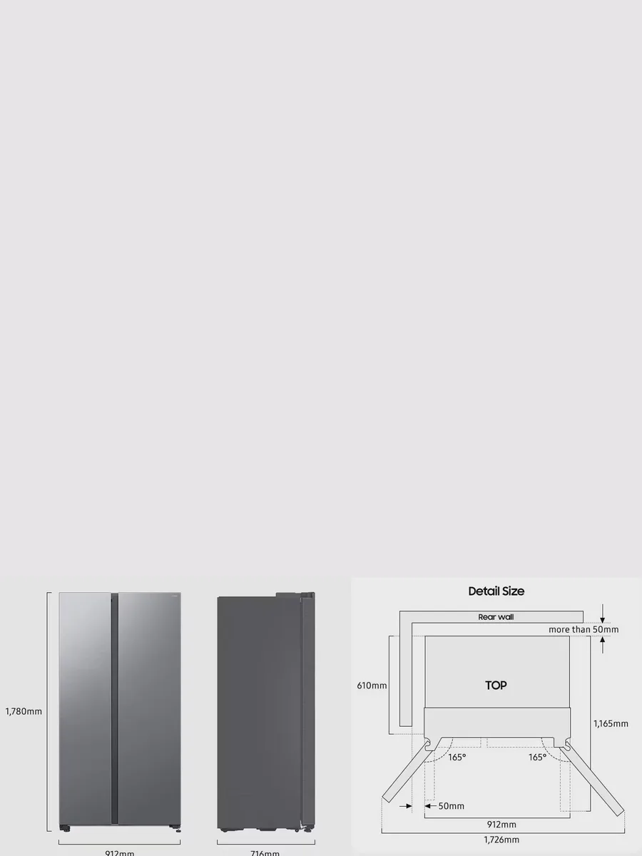 Холодильник Side by Side   Samsung RS70F65Q1FWT черный — фото 10 из 10