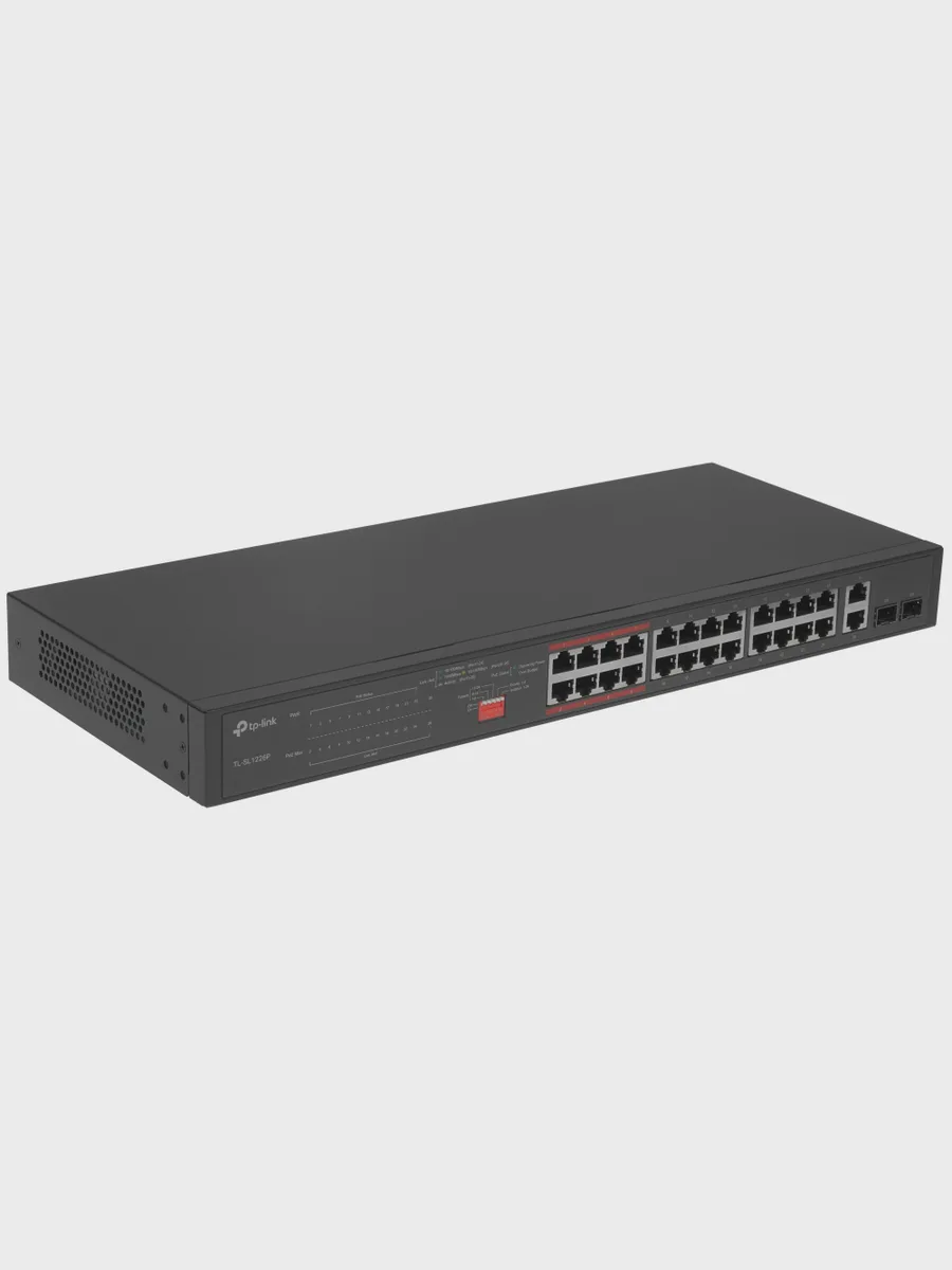 Коммутатор TP-Link TL-SL1226P 24 x RJ-45, 2 x Combo-portsх1000 Мбит/сек, 100 Мбит/сек — фото 2 из 8