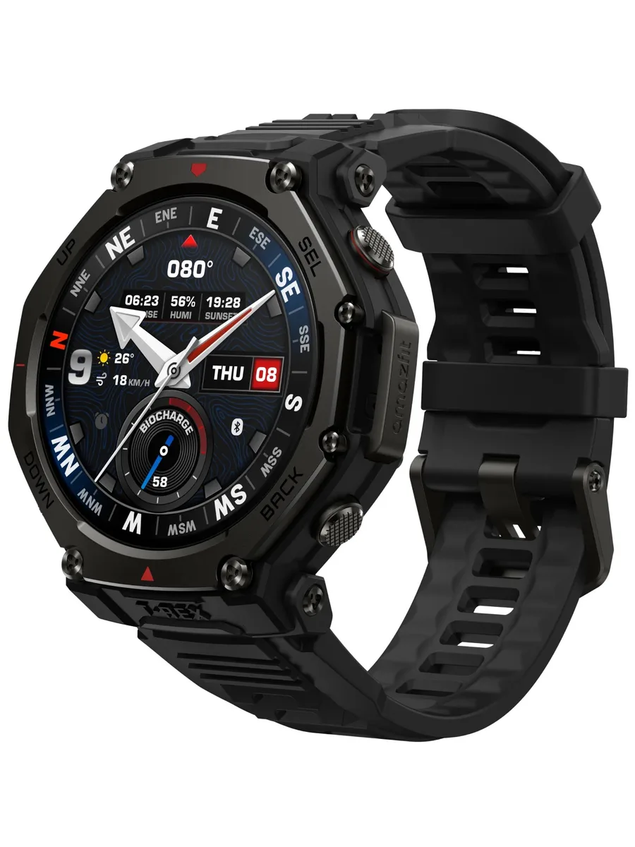 Смарт-часы Amazfit T-Rex 3 Pro, черный ремешок — фото 3 из 11