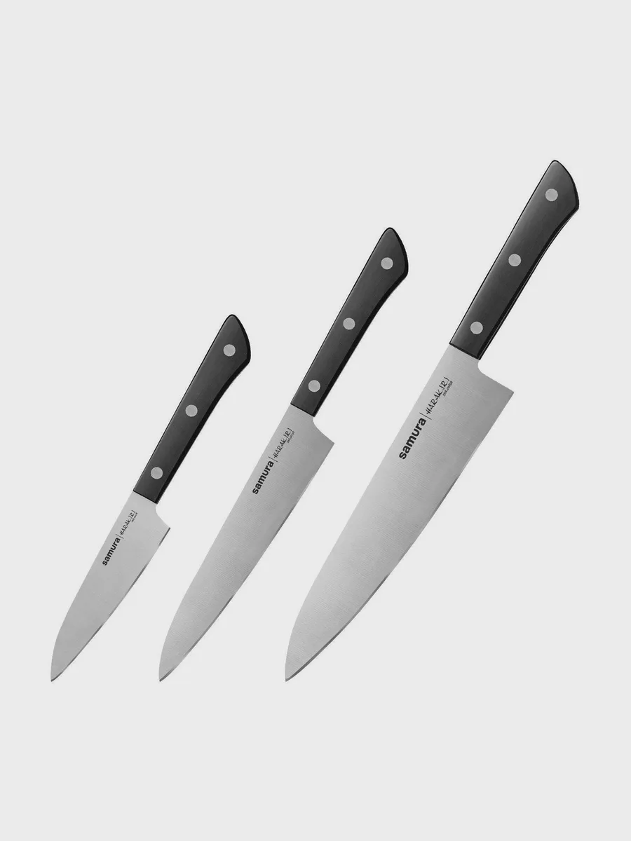 Набор ножей Samura Harakiri SHR-0220B/K для нарезки, для нарезки овощей и фруктов, для неп — фото 10 из 11