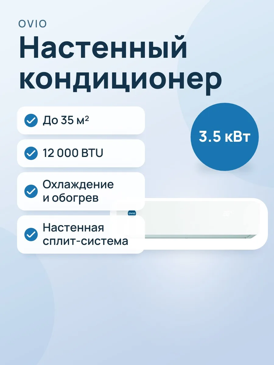 Кондиционер: OVIO CSDR-12N1 — фото 1 из 2