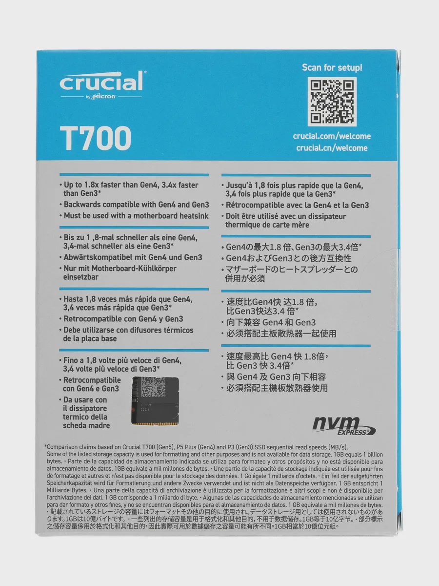 SSD M.2 накопитель Crucial T700 [CT1000T700SSD3] — фото 5 из 6