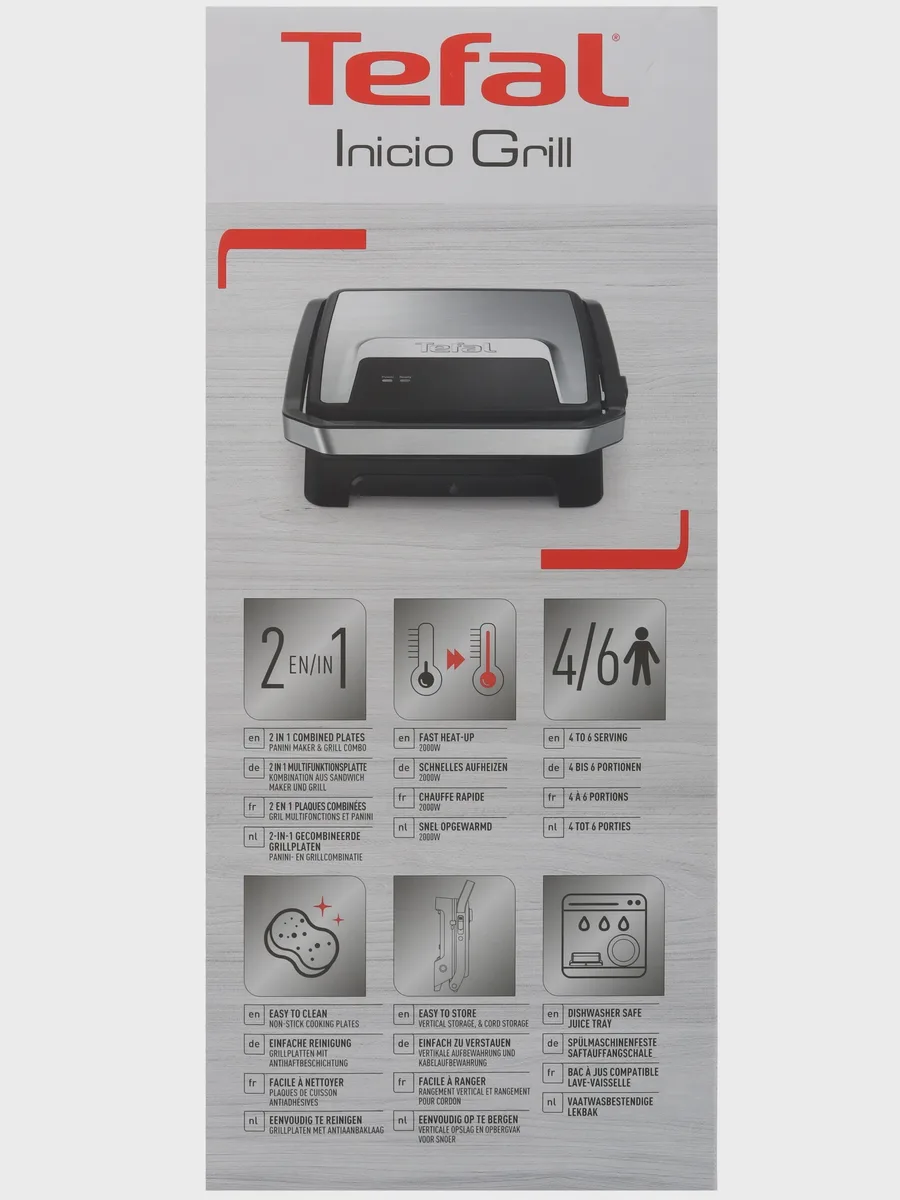 Гриль Tefal Inicio GC271D10 — фото 9 из 11