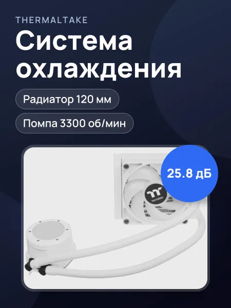 Фото товара Система охлаждения Thermaltake TH120 V2 ARGB Sync AM2, AM2+, AM3, AM3+