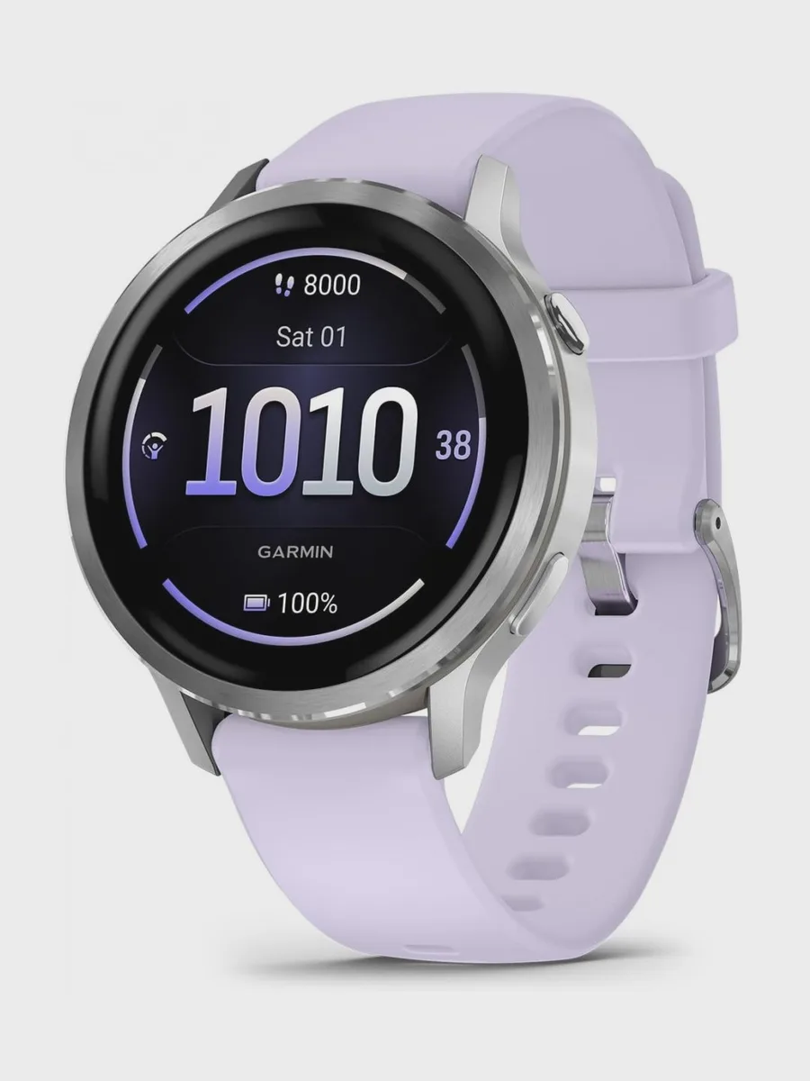 Часы GARMIN VENU 4 41MM Серебристый-барвинковый — фото 1 из 1