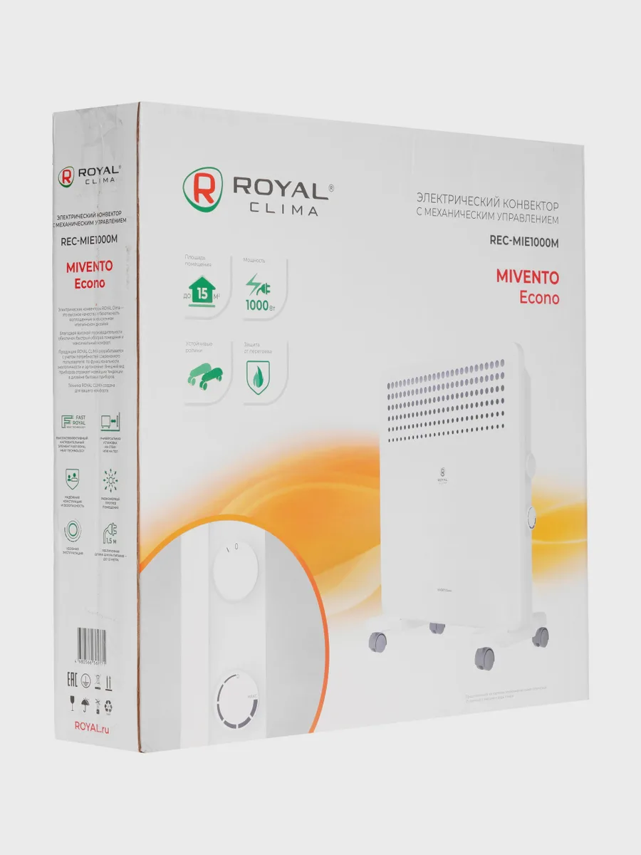 Конвектор Royal Clima MIVENTO Econo REC-MIE1000M, 1000 Вт — фото 7 из 8