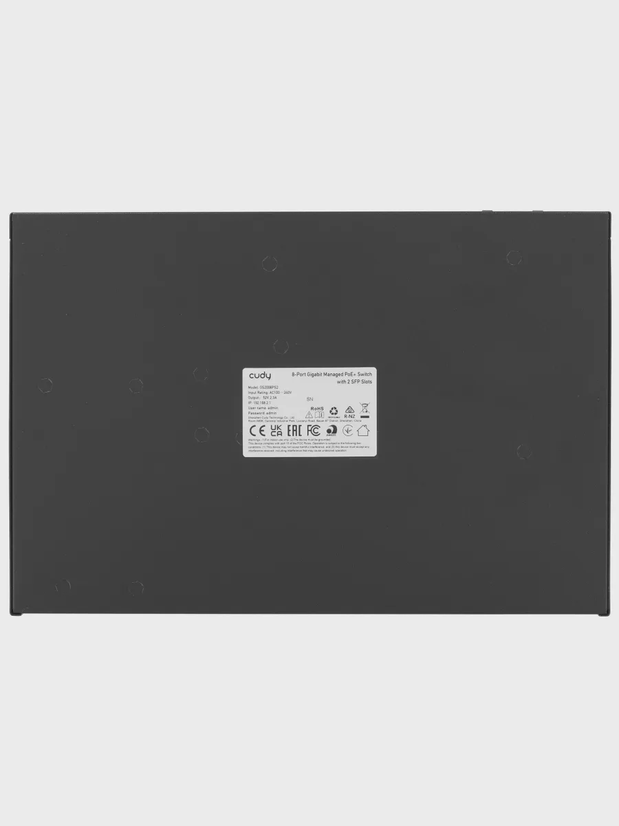 Коммутатор Cudy GS2008PS2 2 x SFP, 8 x RJ-45х1000 Мбит/сек, 100 Мбит/сек — фото 6 из 9