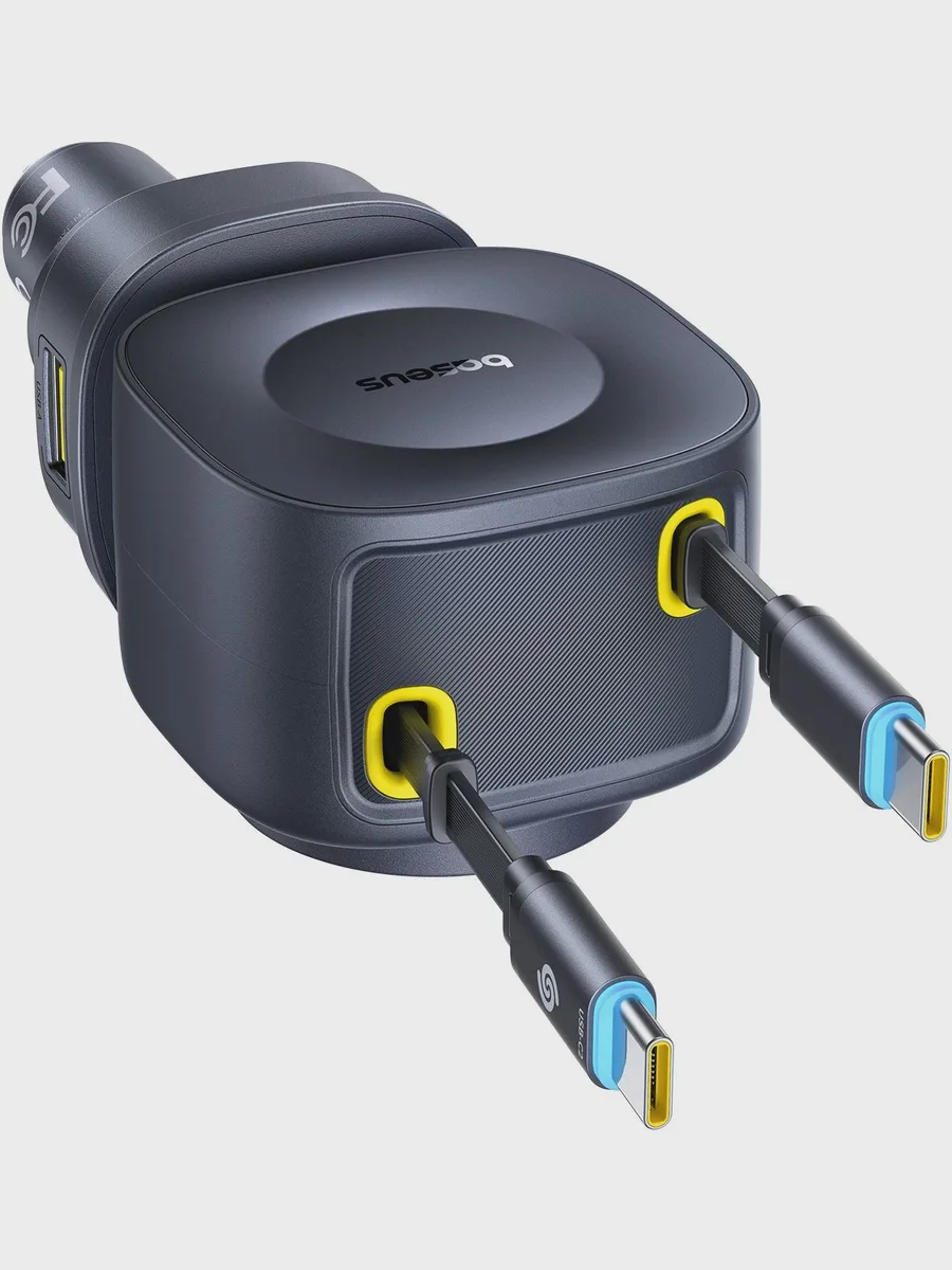 Автомобильное зарядное устройство Baseus PrimeTrip VR2 Max, 100 Вт, USB Type-C — фото 2 из 7
