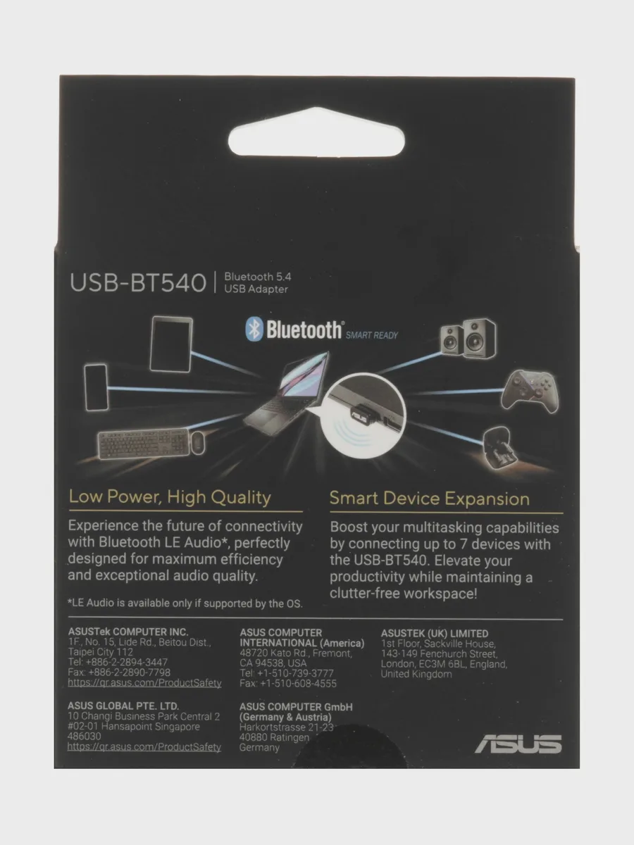 Bluetooth адаптер ASUS USB-BT540 Bluetooth 5.4 + EDR — фото 5 из 6