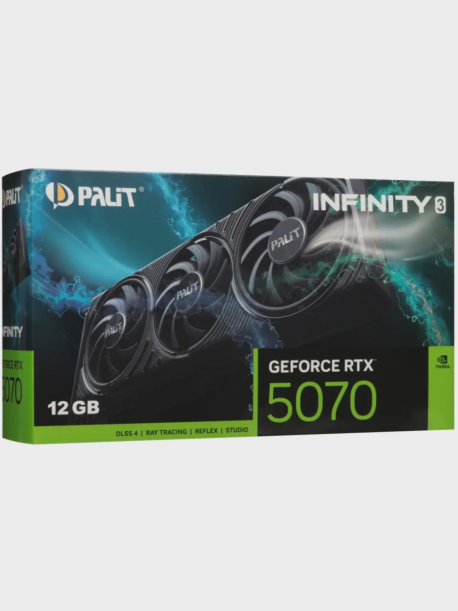 Видеокарта Palit GeForce RTX 5070 Infinity 3 12 ГБ GDDR7 2512 МГц — фото 11 из 11