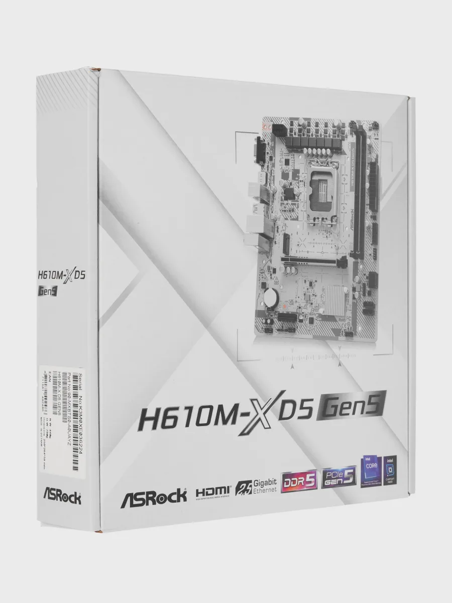 Материнская плата ASRock H610M-X D5 Gen5, LGA 1700, Micro-ATX — фото 9 из 10