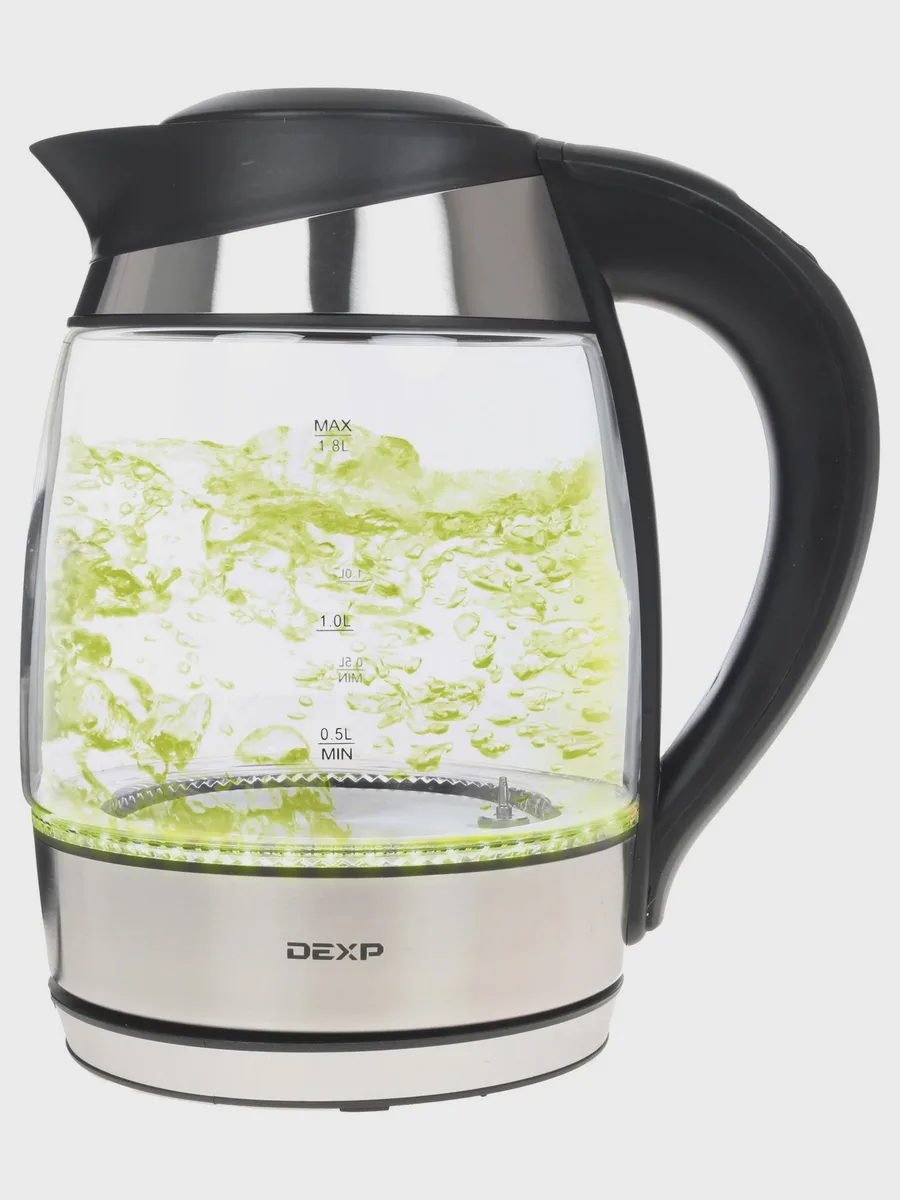 Электрочайник DEXP KG-1800 Smart, серебристый, 1.8 л, 2200 Вт — фото 5 из 11