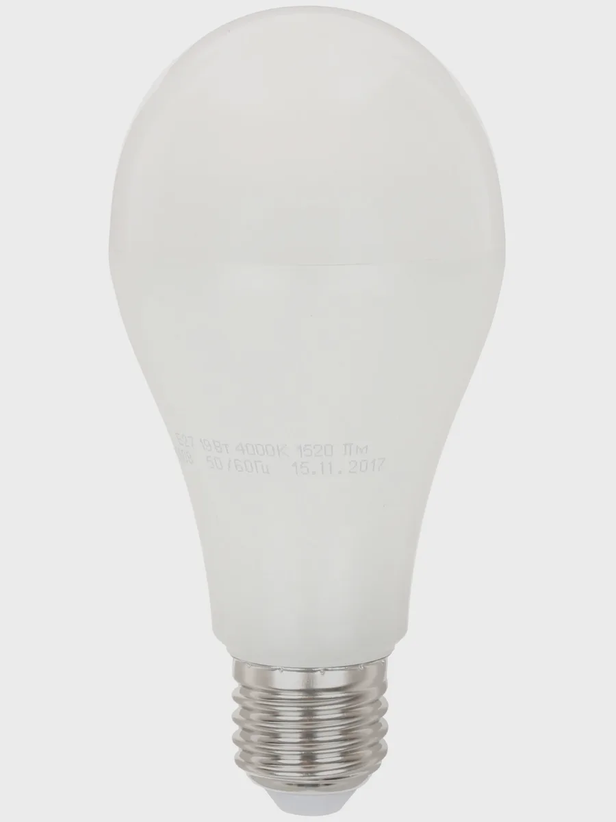 Лампа светодиодная ЭРА LED smd A65-19w-840-E27 — фото 3 из 11