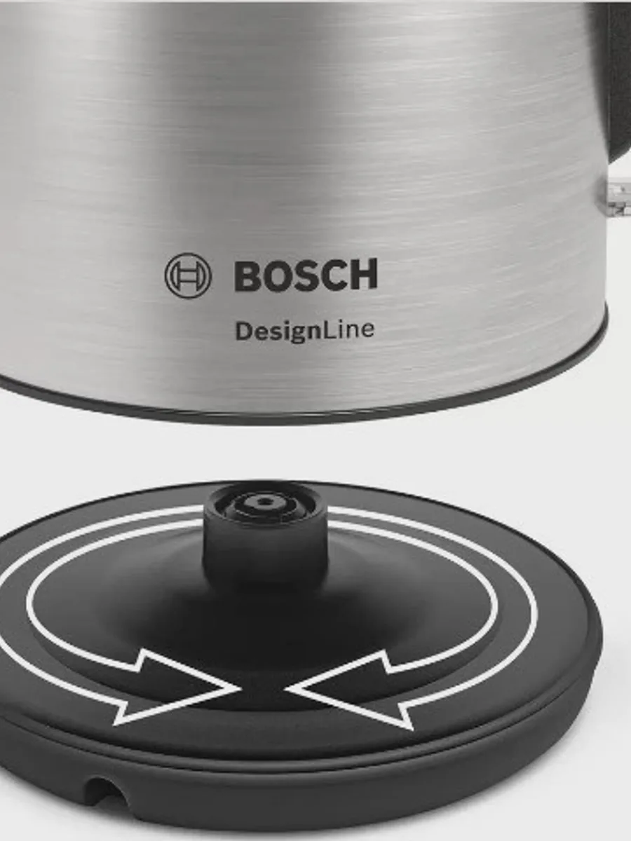 Электрочайник Bosch TWK 3P420, серебристый, 1.7 л, 2400 Вт — фото 11 из 11