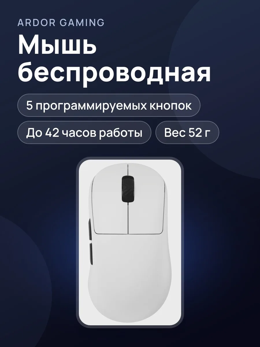 Мышь беспроводная/проводная ARDOR GAMING Impact Plus — фото 1 из 11