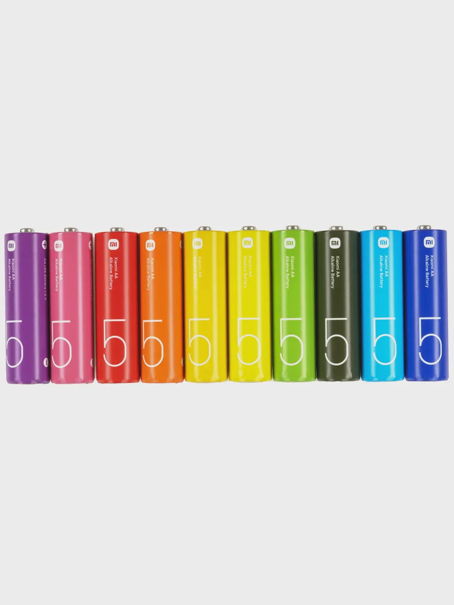 Батарейка Xiaomi Rainbow AA / AA (LR6/ER14505/FR6/R6P) 10 шт — фото 2 из 3