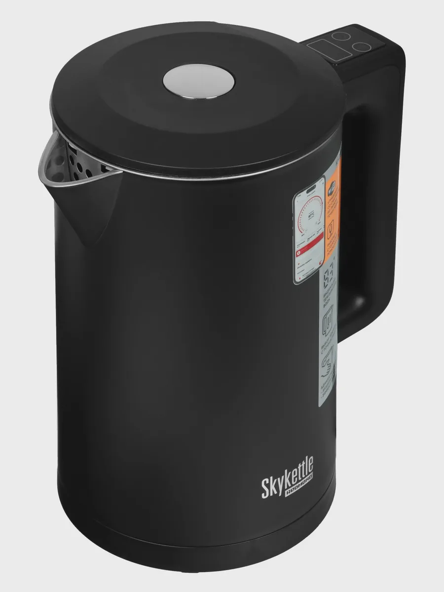 Электрочайник Redmond SkyKettle KM231S, черный, 1.7 л, 2200 Вт — фото 3 из 10