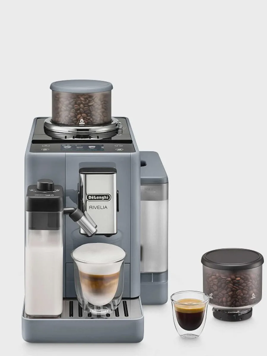 Кофемашина DeLonghi EXAM440.55.G Rivelia, встроенная кофемолка, автоматический капучинатор — фото 2 из 2