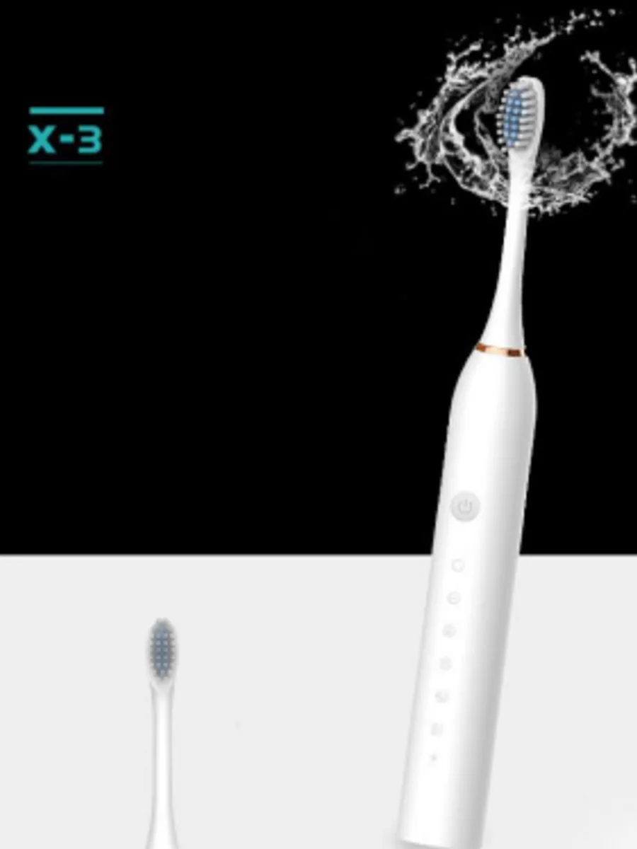 Электрическая зубная щетка Electric Toothbrush X-3 (+4 насадки) — фото 4 из 4