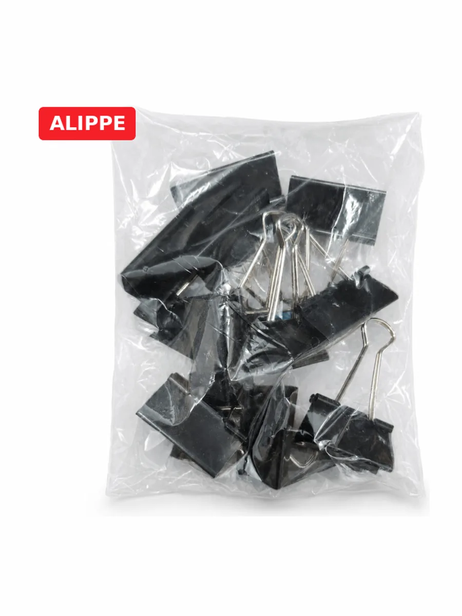 Зажимы для бумаг Binder Clips 41 мм, черные без упаковки — фото 3 из 3