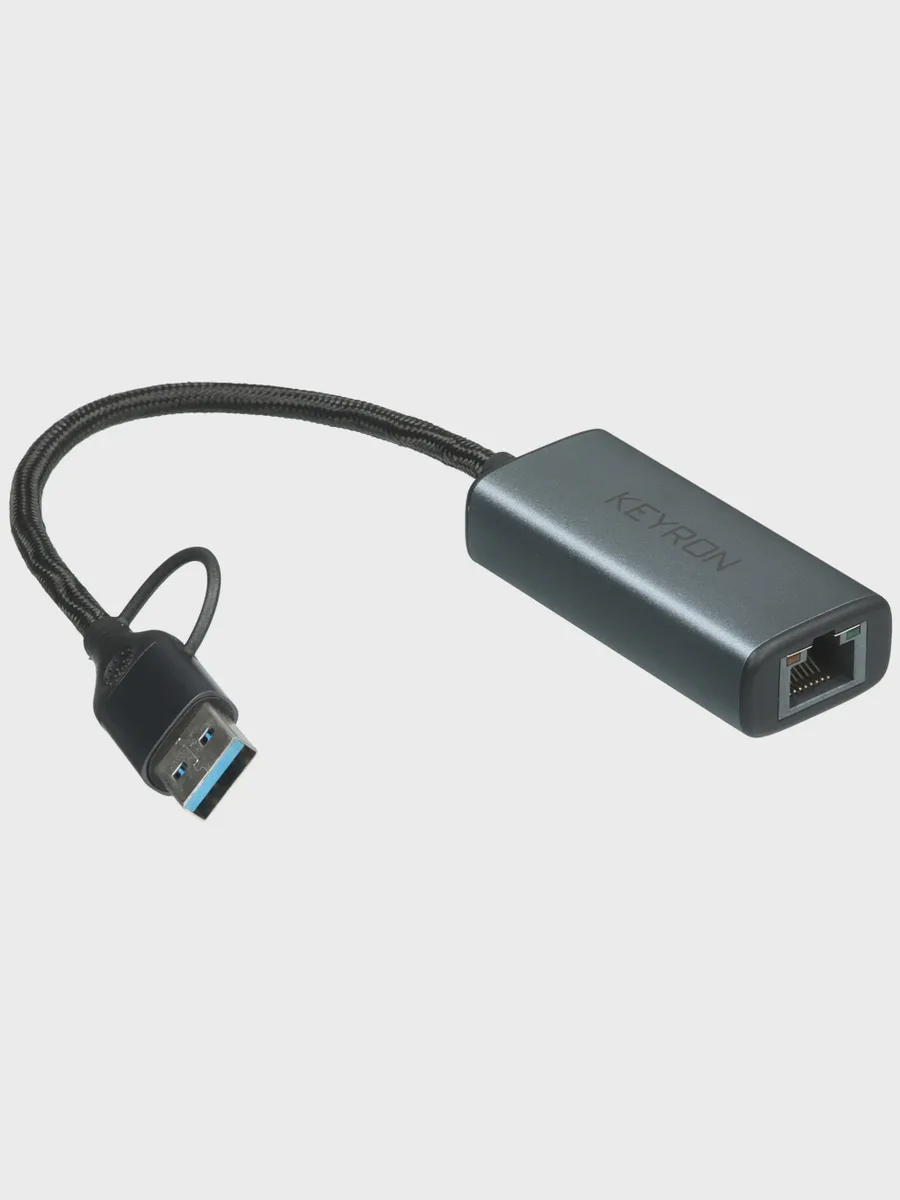 Сетевая карта KEYRON KNA-25AC 1000 Мбит/сек, 100 Мбит/сек, 10 Мбит/сек, 2.5 Гбит/сек USB 3 — фото 3 из 8