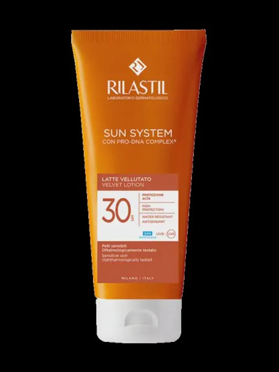 Лосьон солнцезащитный бархатный SPF 50+  RILASTIL SUN SYSTEM  200мл — фото 1 из 2