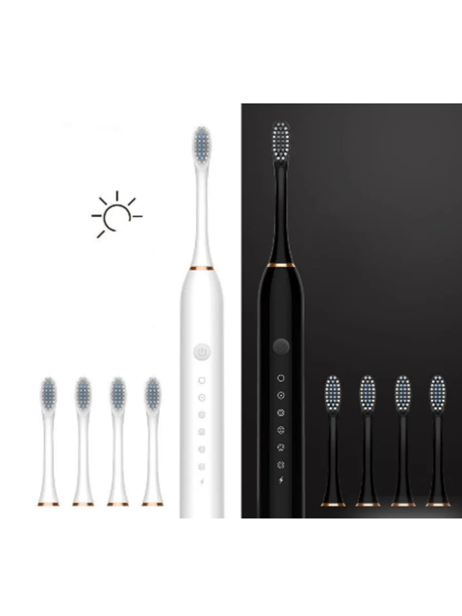 Электрическая зубная щетка Electric Toothbrush X-3 (+4 насадки) — фото 3 из 4