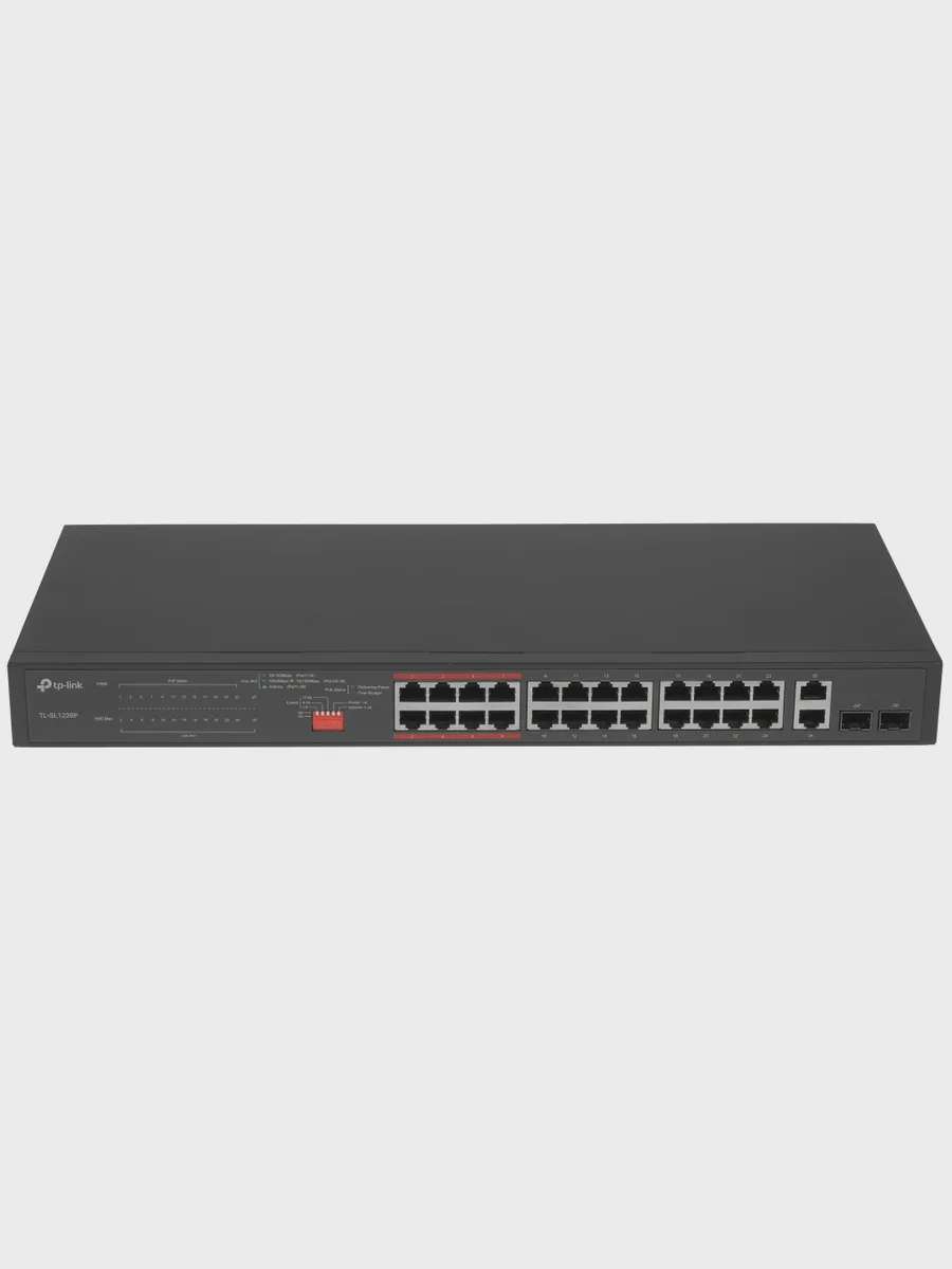 Коммутатор TP-Link TL-SL1226P 24 x RJ-45, 2 x Combo-portsх1000 Мбит/сек, 100 Мбит/сек — фото 3 из 8