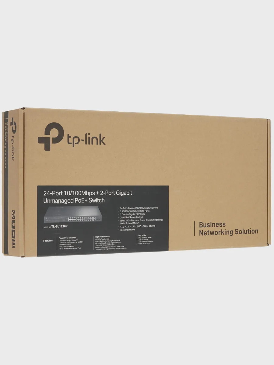 Коммутатор TP-Link TL-SL1226P 24 x RJ-45, 2 x Combo-portsх1000 Мбит/сек, 100 Мбит/сек — фото 8 из 8