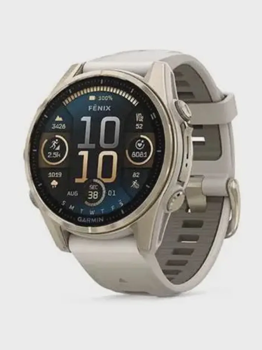 Смарт-часы Garmin Fenix 8 43 mm AMOLED Sapphire, ремешок силикон — фото 2 из 4