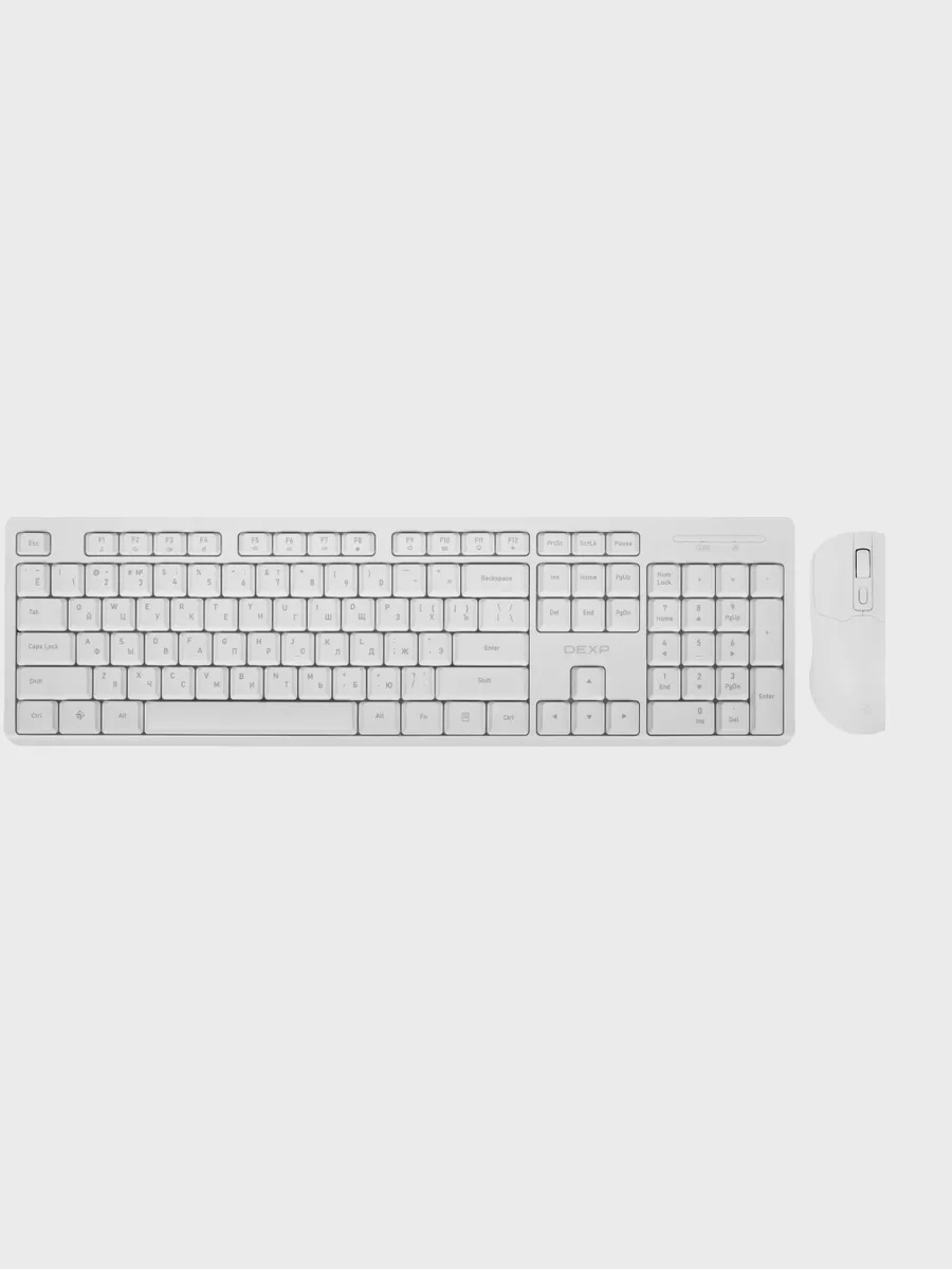 Клавиатура+мышь DEXP DKM-104WS USB Type-A, радиоканал — фото 2 из 11