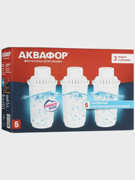 Фото товара Комплект картриджей для фильтра Аквафор B100-5, 300 л