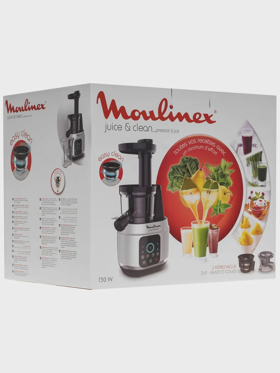 Соковыжималка электрическая Moulinex ZU420E10 серебристый — фото 10 из 11