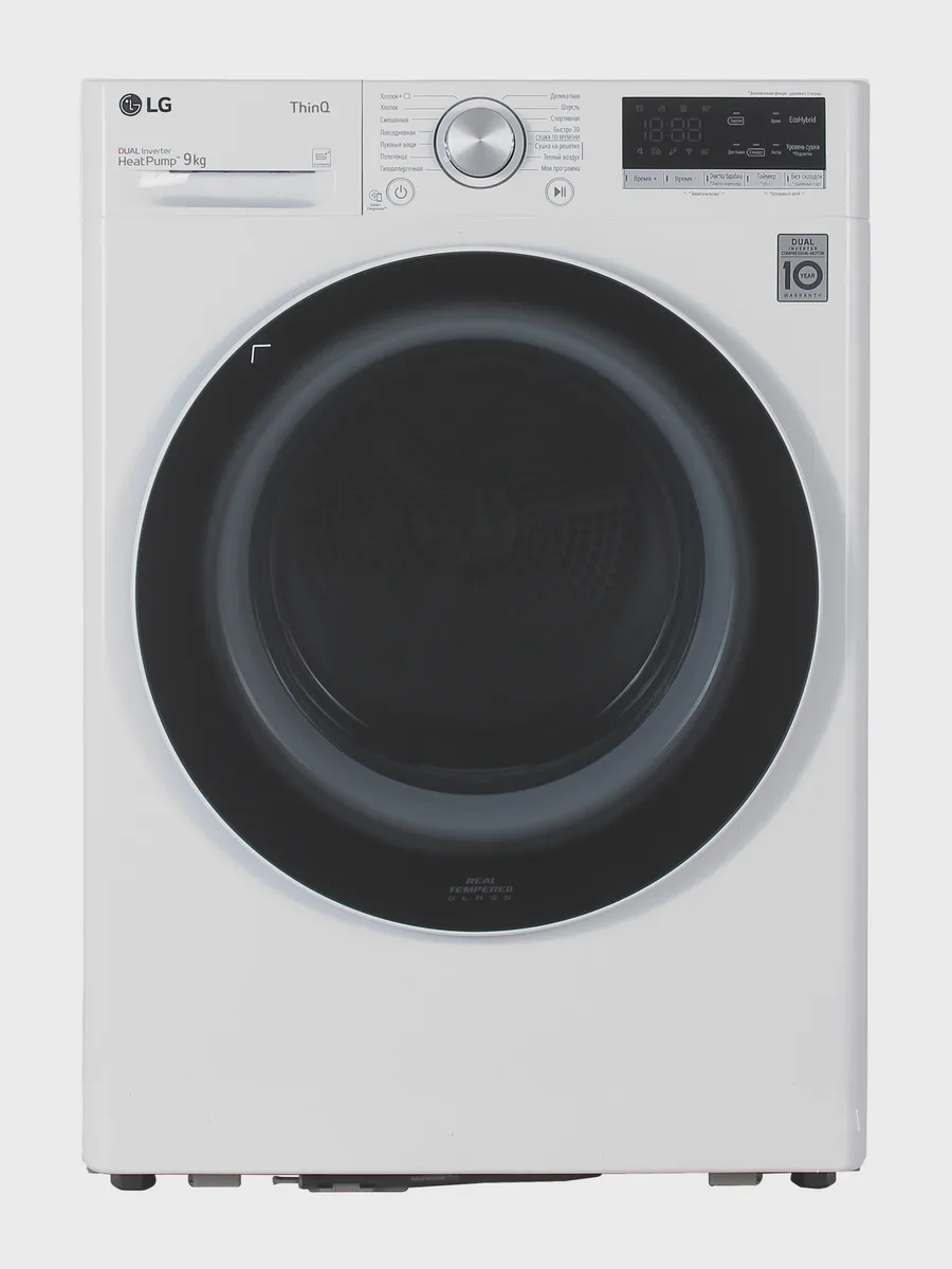 Сушильная машина LG DC90V5V0W белый — фото 2 из 11