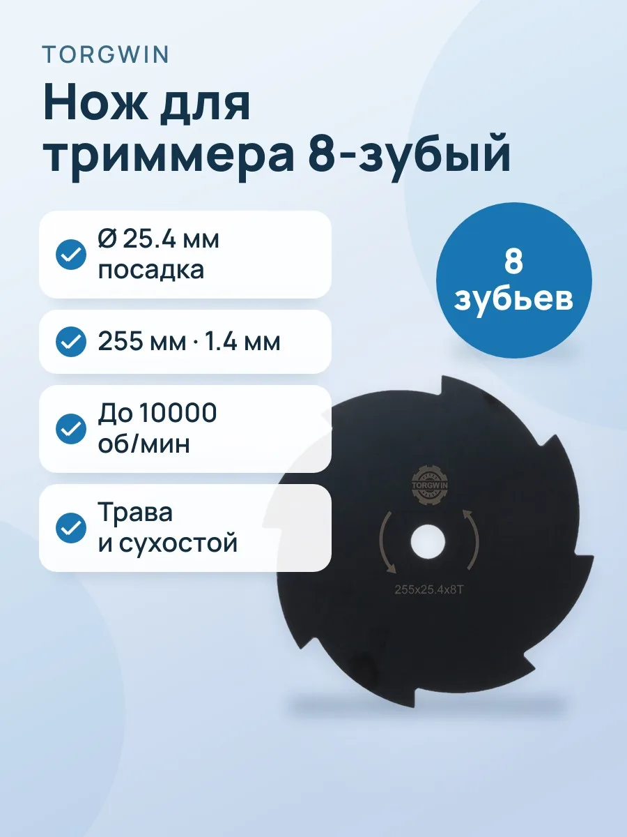 Нож для триммера TorgWin T550348 — фото 1 из 6