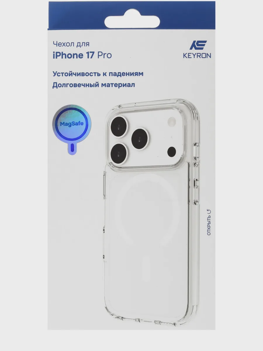 Накладка  KEYRON - Apple iPhone 17 Pro прозрачный — фото 6 из 6