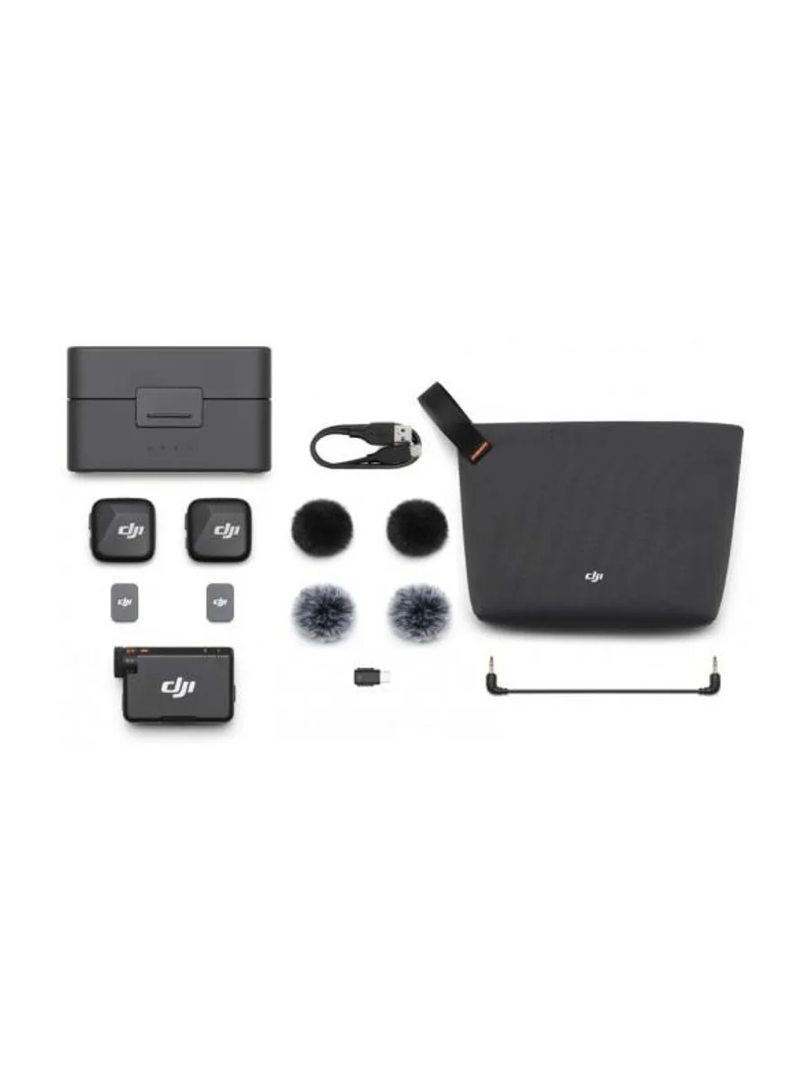 Беспроводной микрофон DJI Mic Mini 2 Combo (2 передатчика + 1 приёмник + зарядный кейс) Белый — фото 4 из 4